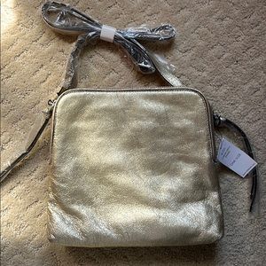 NEW Gold crossbody purse